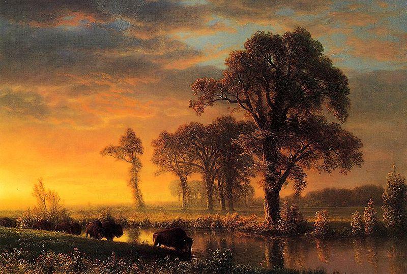 Albert Bierstadt Western Kansas oil painting image
